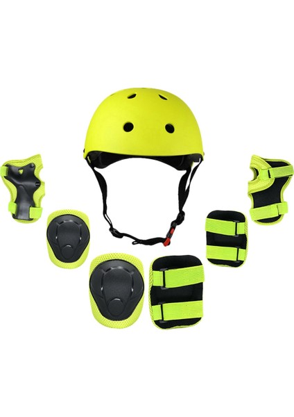 Buyfun Çocuklar 7 In 1 Kask ve Pedleri Set Ayarlanabilir Çocuklar (Yurt Dışından)