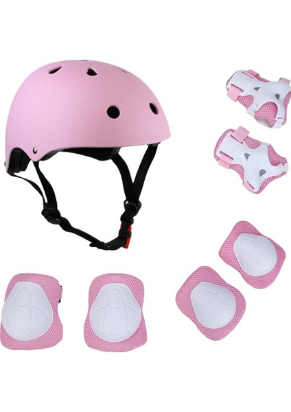 Buyfun Çocuklar Için Ayarlanabilir 7 Parça Kask ve Pedleri Set (Yurt Dışından)