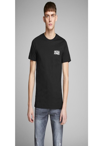 12151955 Sol Gogus Kucuk Yazılı T-Shirt
