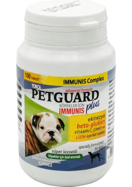 Köpek Immunis Plus 150 Tablet Adult Petguard