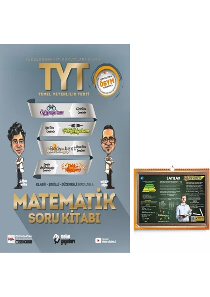 Metin Yayınları TYT Matematik Soru Kitabı + Kr TYT Matematik Poster Notlar