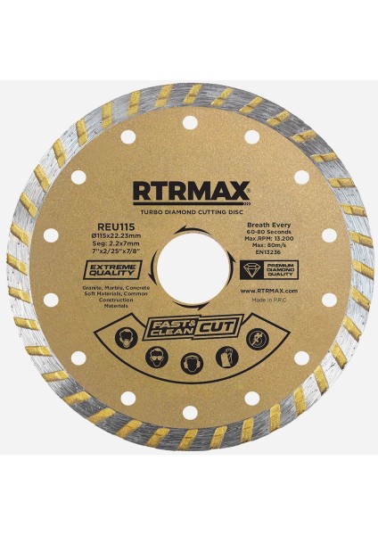 REU180 Turbo Elmas Testere 180*22MM