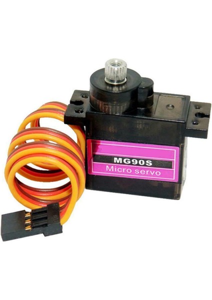 5V Mg90S Metal Dişli Servo Motor 180 Derece Dişli Kol Seti 2Kg/Cm