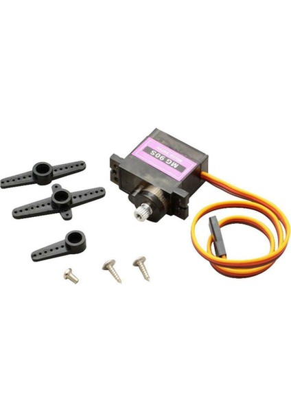 5V Mg90S Metal Dişli Servo Motor 180 Derece Dişli Kol Seti 2Kg/Cm