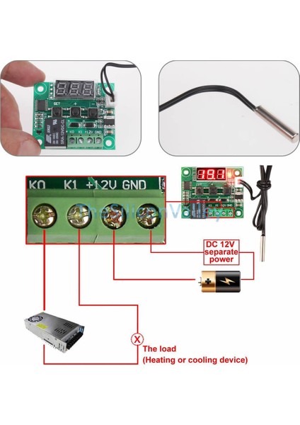 Sıcaklık Kontrollü Termostat - W1209-BUZDOLABI-DERIN Dondurucu fiyatları