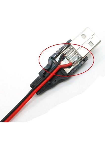 Usb Krokodil Çevirici Kablo - 5V Kaynak Test Kablosu 60Cm Max 2A