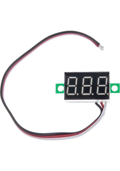 0.36 inch DC 4,2V-30V Dijital Voltmetre Kırmızı 3 Telli 0.36” DC 0-30V Voltaj Besleme Güç Kaynağı
