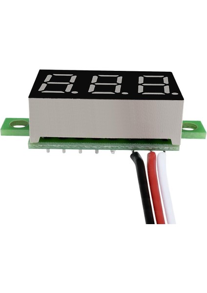 0.36 inch DC 4,2V-30V Dijital Voltmetre Kırmızı 3 Telli 0.36” DC 0-30V Voltaj Besleme Güç Kaynağı
