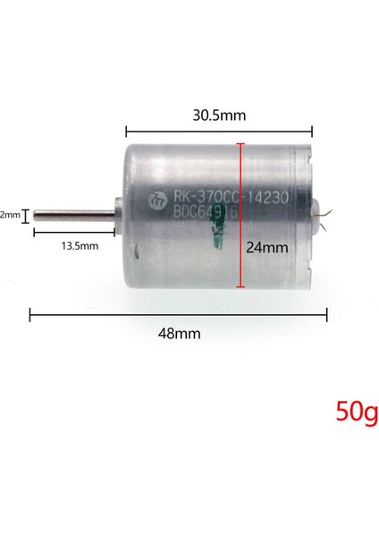 6-30V Dc Motor Rk-370Cc-14230 Mabuchi 20700Rpm 30V, 8500Rpm 12V Karbon Fırça Yüksek Tork Düşük Ses