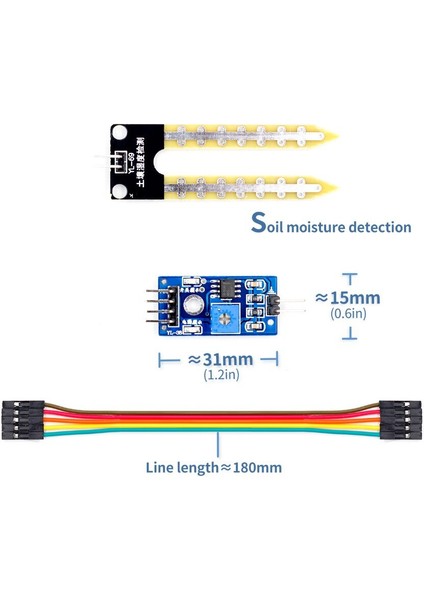 Toprak Nem Sensörü Arduino Higrometre Soil Moisture Sensor