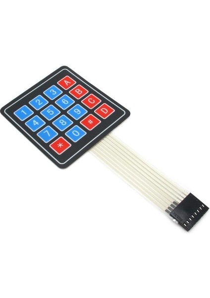 4x4 Membran Keypad 16 Buton Matrix Tuş Takımı