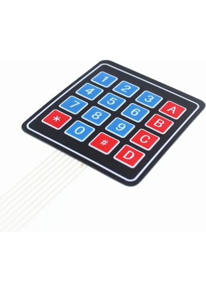 4x4 Membran Keypad 16 Buton Matrix Tuş Takımı