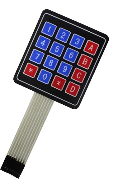 4x4 Membran Keypad 16 Buton Matrix Tuş Takımı