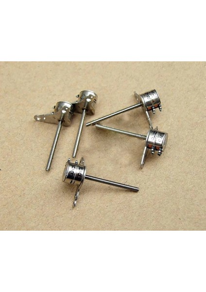 Micro Step Motor Uzun Mil 6X5,5Mm 2 Faz Long Shaft (Dikkat Çok Küçüktür )