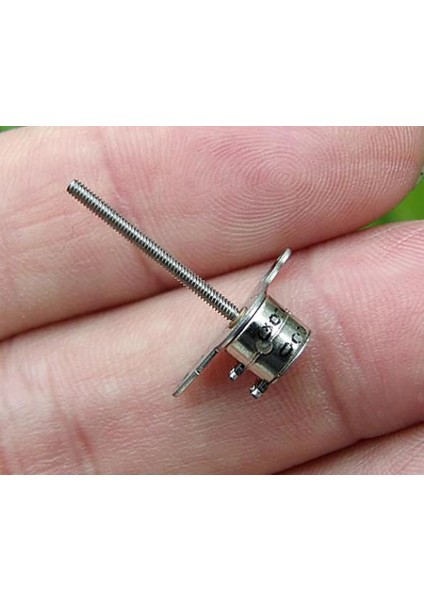 Micro Step Motor Uzun Mil 6X5,5Mm 2 Faz Long Shaft (Dikkat Çok Küçüktür )