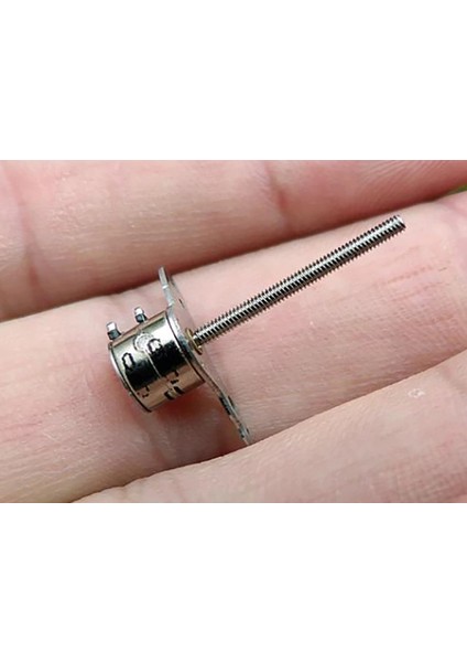 Micro Step Motor Uzun Mil 6X5,5Mm 2 Faz Long Shaft (Dikkat Çok Küçüktür )