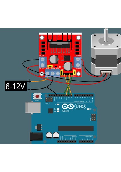 L298N Motor Sürücü Modül-Çift Motor-2 Kanal