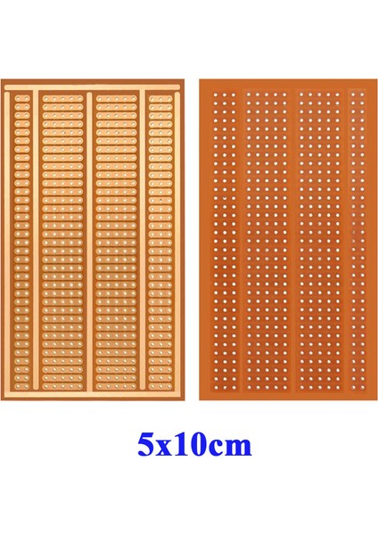 5X10CM Pertinaks Delikli Plaket Tek Yüzlü Pcb Proto Pcb Prototip Elektronik Devre Deney Kartı Pcb