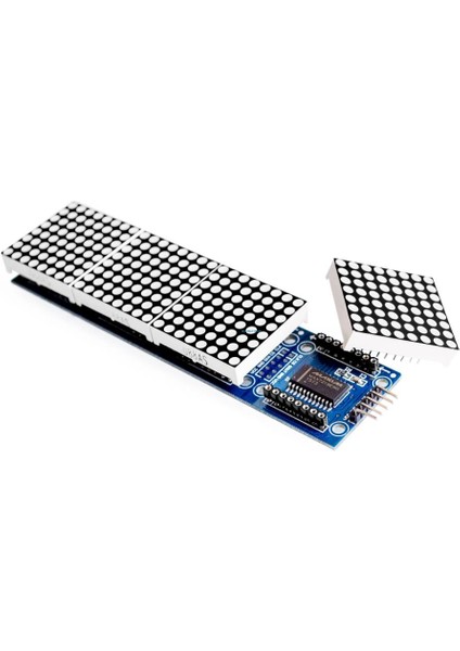 MAX7219 4lü Dot Matrix Modül 64 Nokta LED Ekran 5V 8x8 Matris 5 Pin Kontrol Ortak Katot