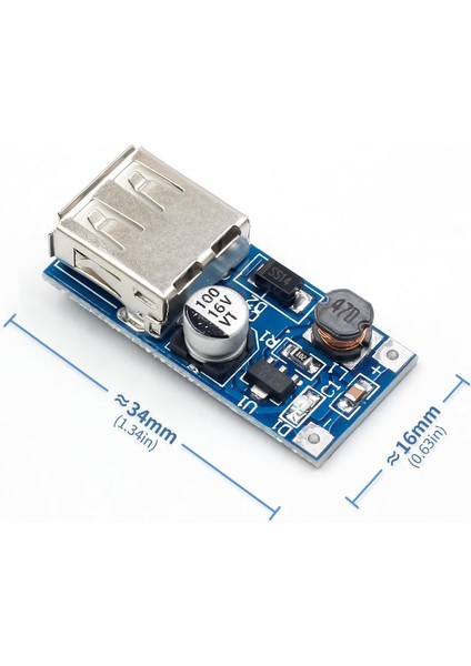 Dc 0.9V-5V 5V Dc Usb Boost Stepup Voltaj Yükseltici Güç Kaynağı