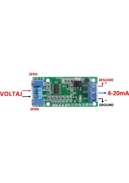 Voltaj To Akım Sinyal Çevirici Modül 0-5V 0-10V To 4-20MA