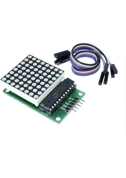 MAX7219 Nokta LED Matris Modülü 8x8 Matris Ortak Katot 64 Nokta