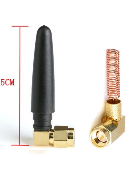 433Mhz RF 3dBi SMA Erkek 90 Derece Anten 5cm Kablosuz Haberleşme Modül Cihaz Omni Radyo