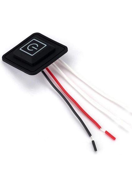 12V Silikon Anahtar 3 Modlu 3 Renk LED Gösterge Isıtıcı Dimmer