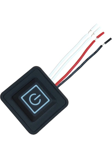 12V Silikon Anahtar 3 Modlu 3 Renk LED Gösterge Isıtıcı Dimmer