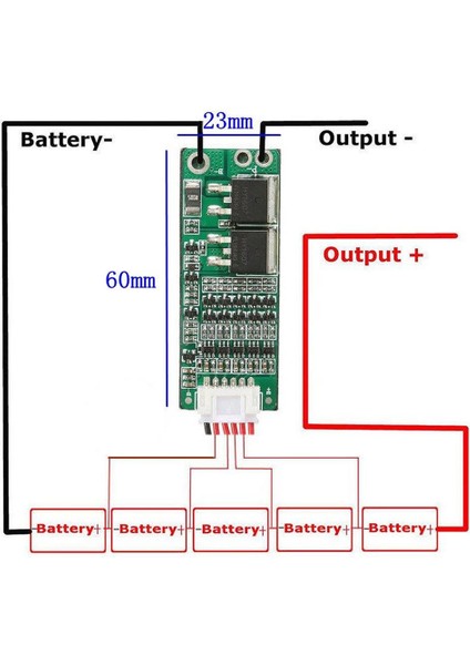 5s 15A Bms Lityum Li-Ion Batarya Koruma Kartı 5x 18650 Pil Lipo fiyatları
