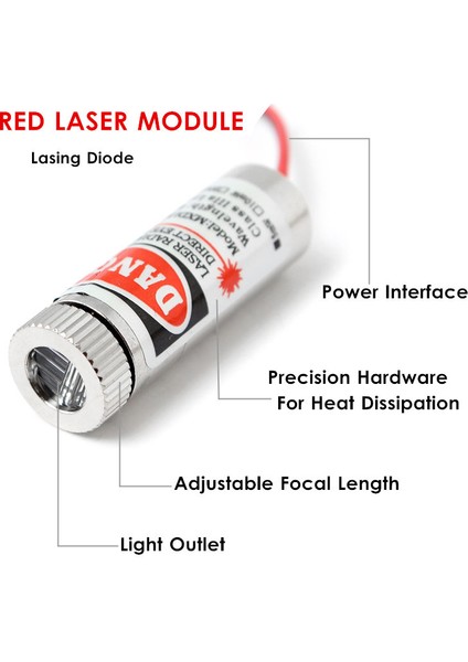 Artı Lazer Modül Kırmızı 5mw 650NM