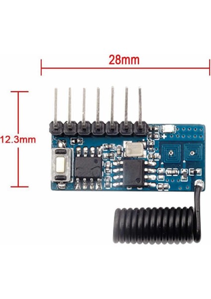 RX480-E 4 Kanal 433MHZ Rf Alıcı Learning Code 1527 Receiver