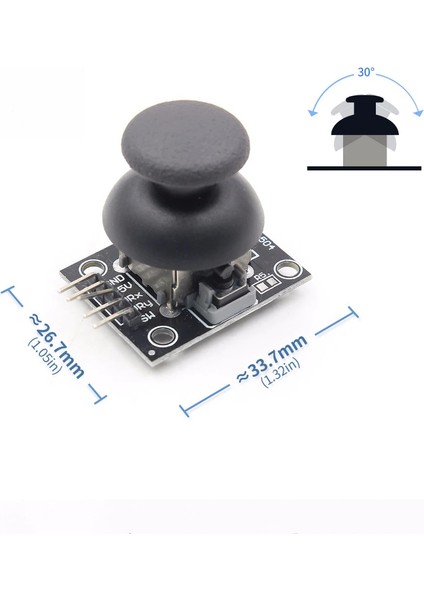 Arduino Joystick Xy Ps2 Oyun Kumanda Kontrol Kolu Rocker KY-023