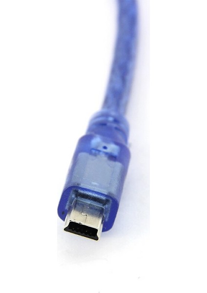 30CM Mini USB Kablo Mavi 480 Mbps USB 2.0 Hot Swap
