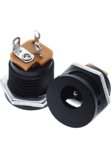 5.5x 2.1mm Plastik Dc Güç Soketi Panel Montaj Power Jack Adaptör