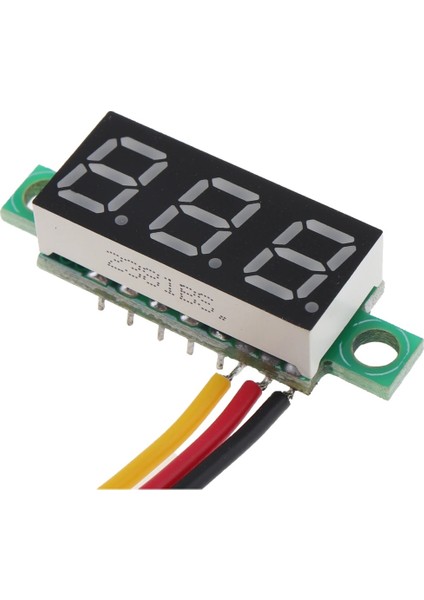 Voltmetre 0.28' 0-100V Mavi 3 Telli Dijital LED Gösterge Voltaj