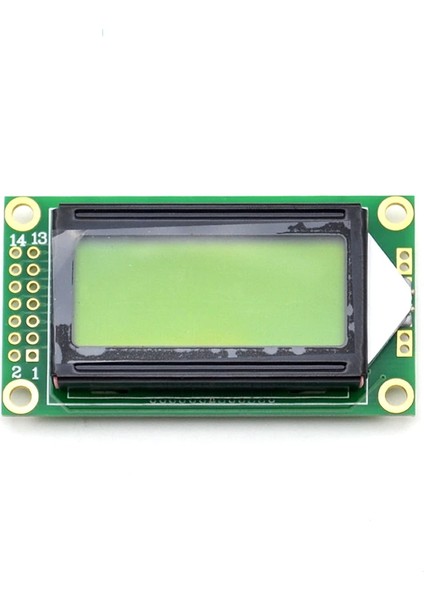 0802A 8x2 Karakter LCD Modül Yeşil Display Ekran Yeşil Backlight 2 Satır 8 Karakter