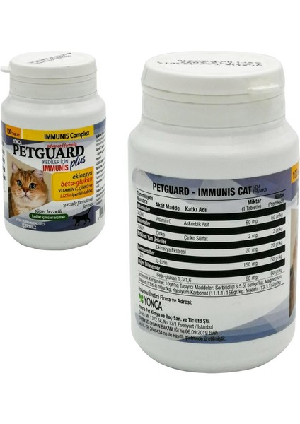 Kedi Immunis Plus 100 Tablet Petguard