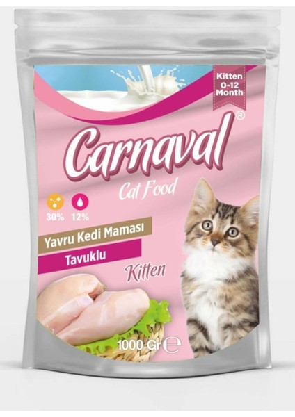 Tavuklu Yavru Kedi Maması 1 kg