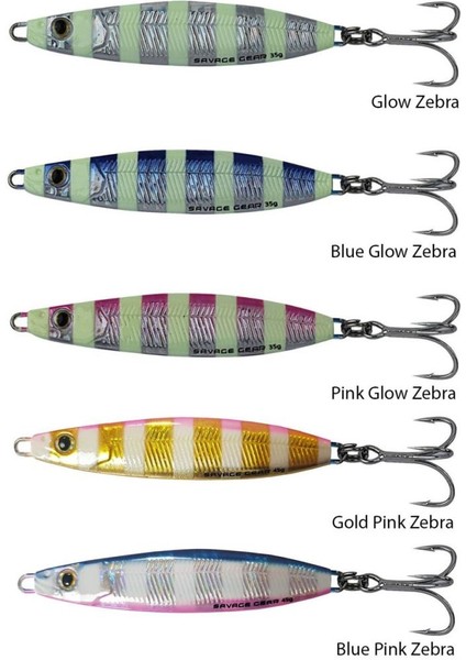 Psycho Sprat 45G Jigging Suni Yem Zebra Glow Fosforlu