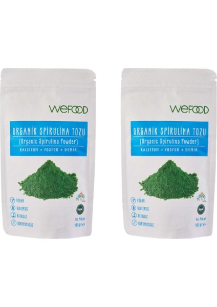 Spirulina Tozu 100 gr - 2'li Paket