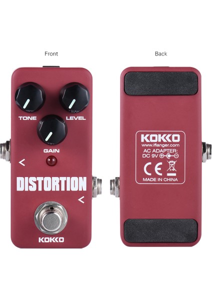 Kokko Fds2 Mini Distortion Pedalı Portatif Gitar Efekt Pedalı (Yurt Dışından)