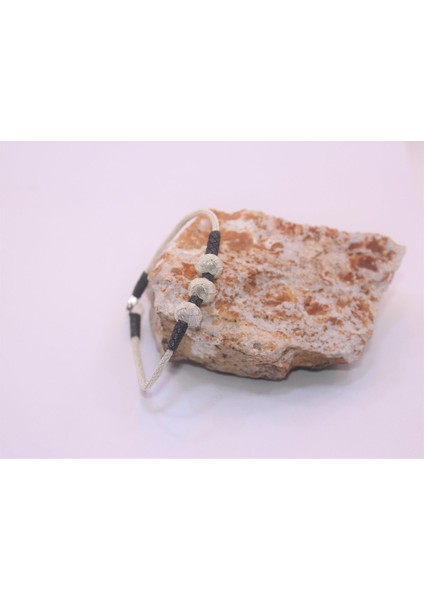 Gümüş Kazaziye Üç Toplu 17 cm Bileklik