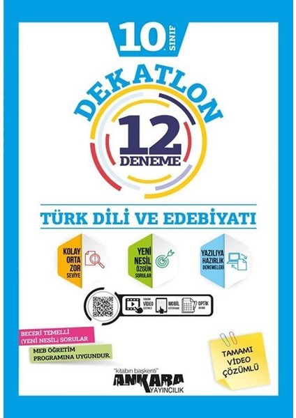 10.Sınıf Türk Dili Ve Edebiyatı Dekatlon 12 Deneme