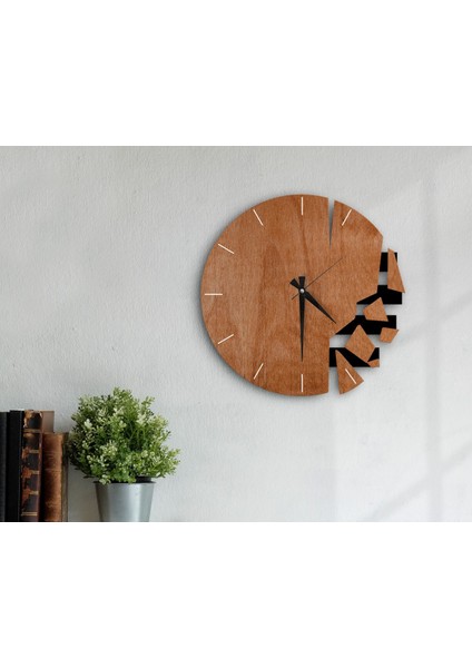Gift Dekoratif 45CM Ahşap Duvar SAATI-145