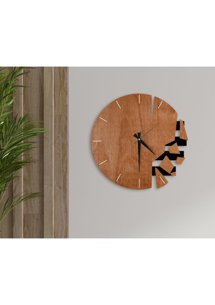 Gift Dekoratif 45CM Ahşap Duvar SAATI-145