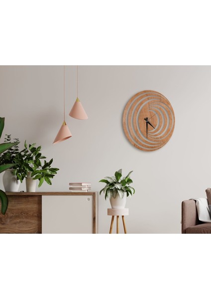 Gift Dekoratif 45CM Ahşap Duvar SAATI-122