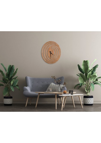 Gift Dekoratif 45CM Ahşap Duvar SAATI-122