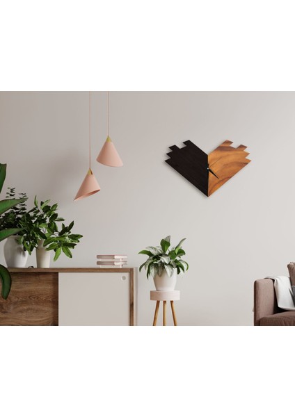 Gift Dekoratif 45CM Ahşap Duvar Saati-93