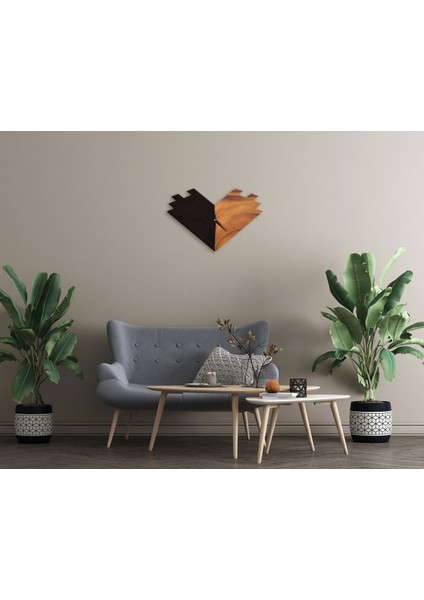 Gift Dekoratif 45CM Ahşap Duvar Saati-93